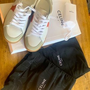 Celine Sneakers triomphe Women Donna Pelle